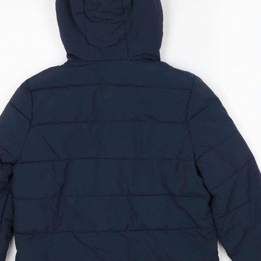 Fat Face Boys Blue Puffer Jacket Jacket Size 8-9 Years Zip