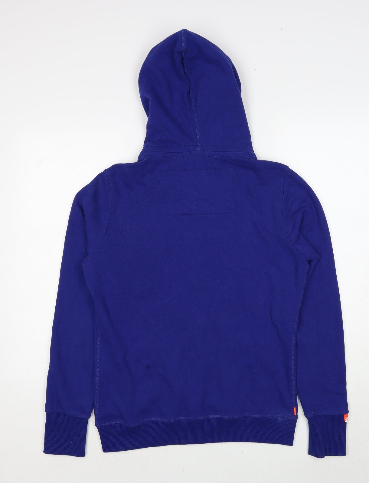 Superdry Womens Blue Round Neck Cotton Full Zip Jumper Size L