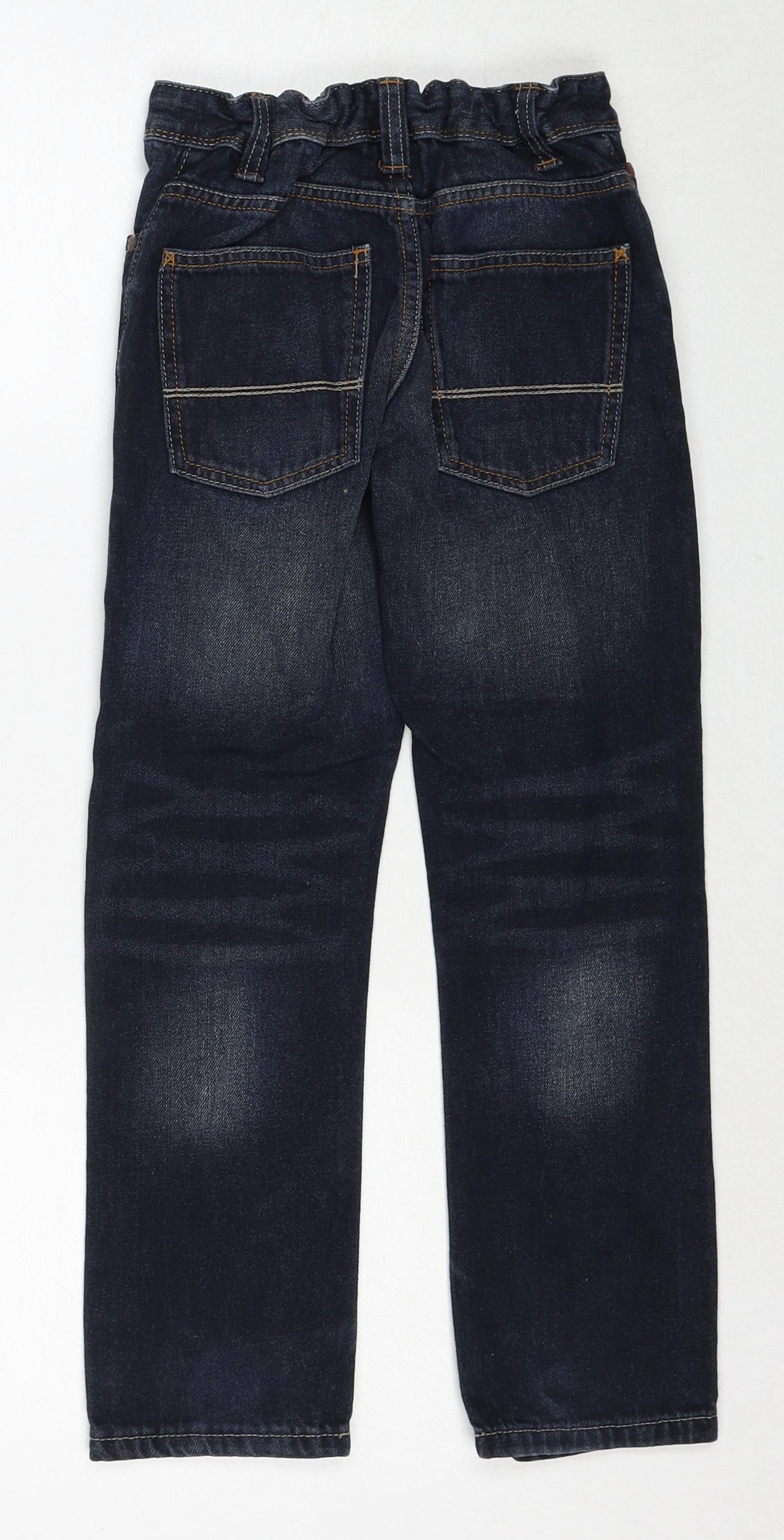 NEXT Boys Blue Cotton Straight Jeans Size 8 Years Regular Zip