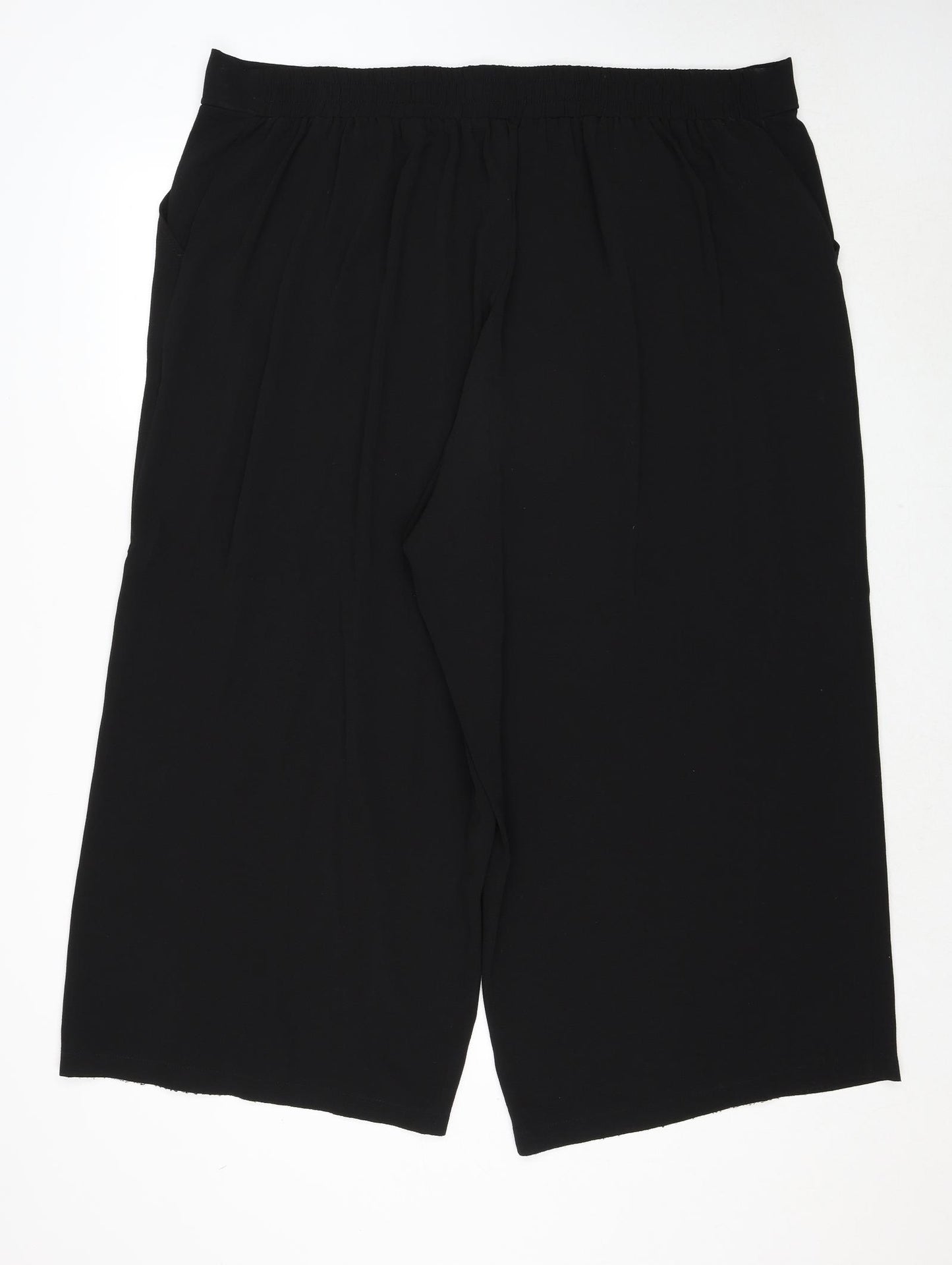 Max Studio Womens Black Polyester Trousers Size 22 Regular