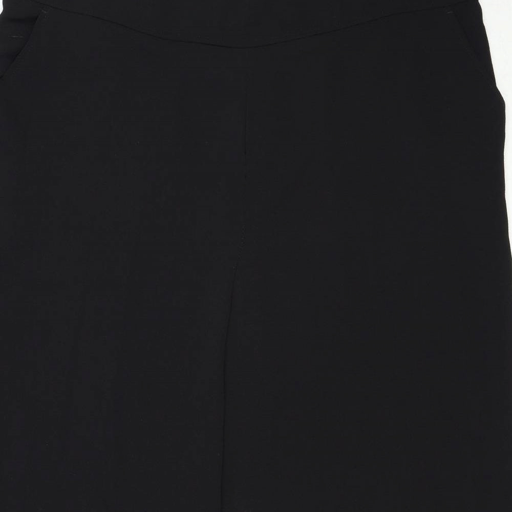 Max Studio Womens Black Polyester Trousers Size 22 Regular