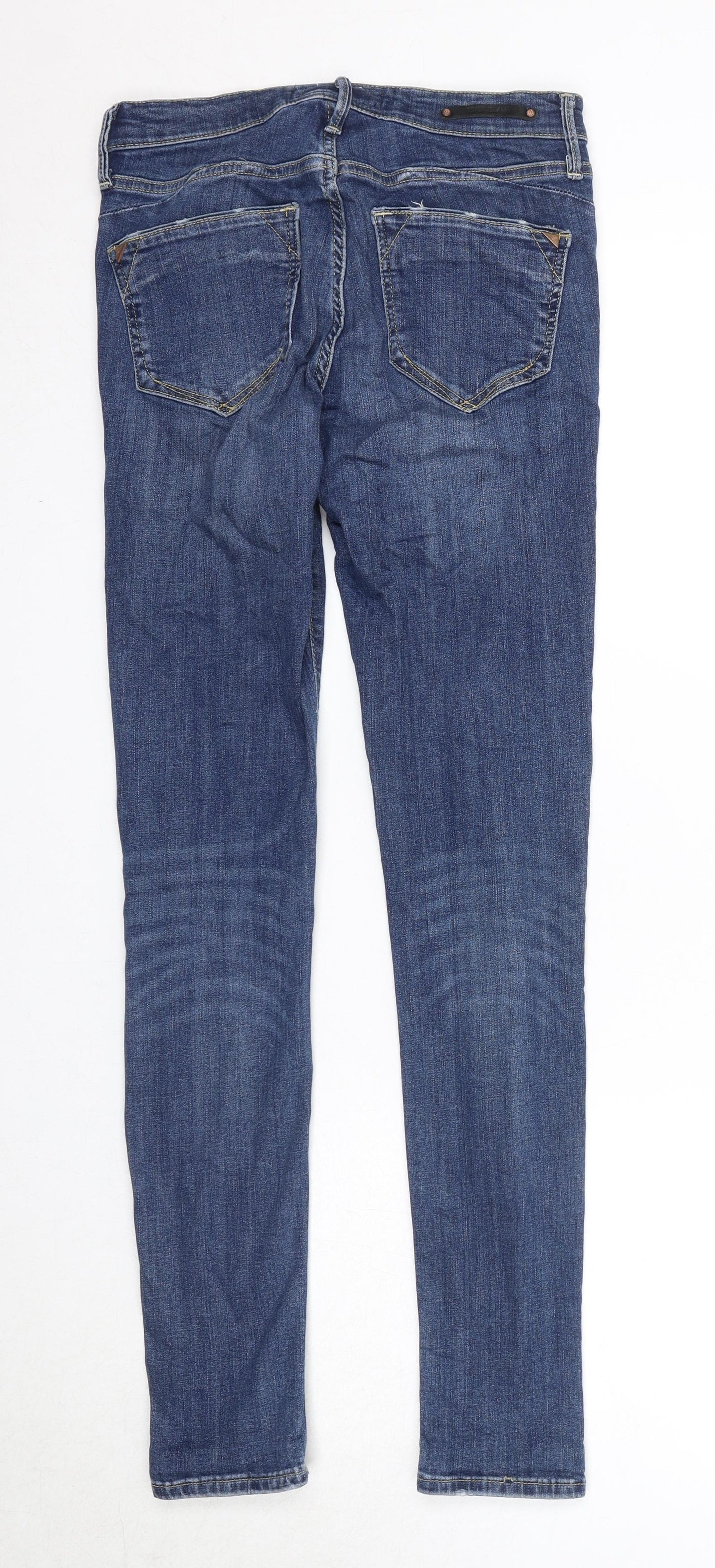 River Island Womens Blue Cotton Skinny Jeans Size 10 Regular Zip