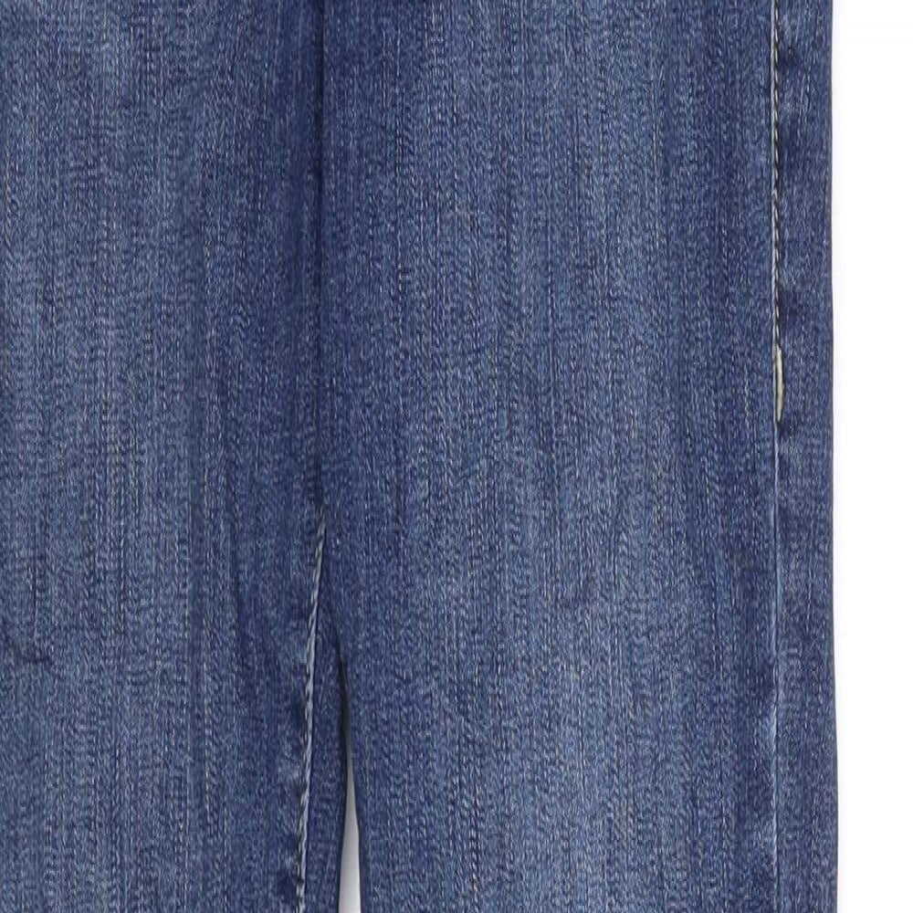 River Island Womens Blue Cotton Skinny Jeans Size 10 Regular Zip