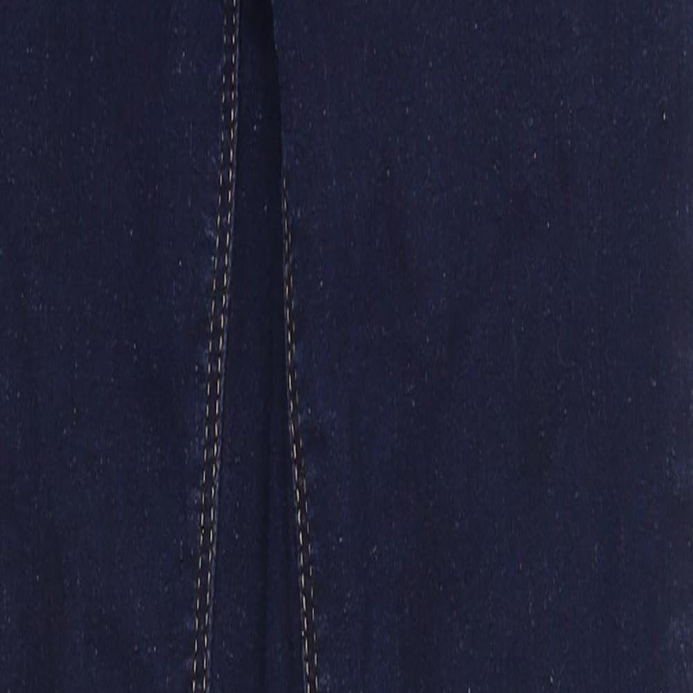 NEXT Boys Blue Cotton Skinny Jeans Size 13 Years Regular Zip