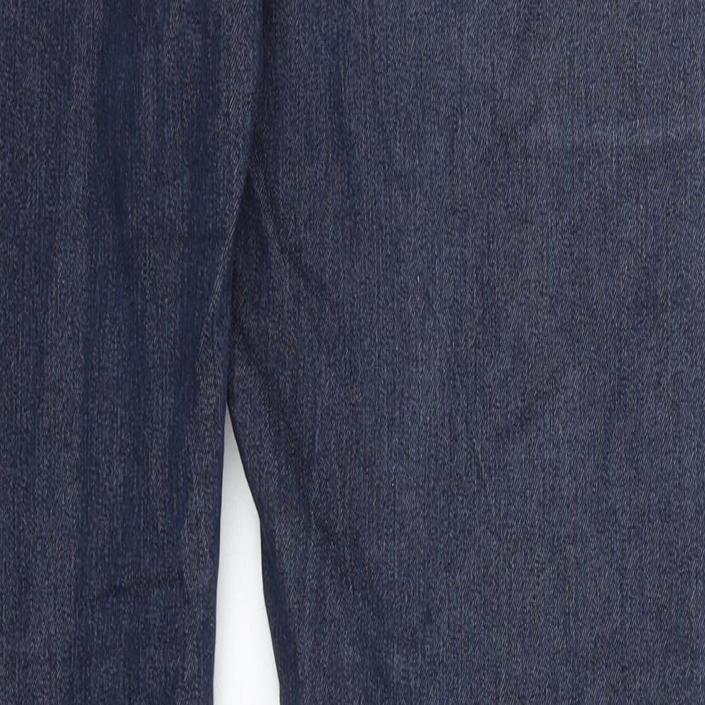 Dorothy Perkins Womens Blue Cotton Skinny Jeans Size 14 Regular Zip