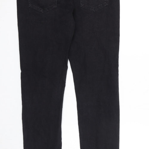 Topman Mens Blue Cotton Skinny Jeans Size 32 in Regular Zip