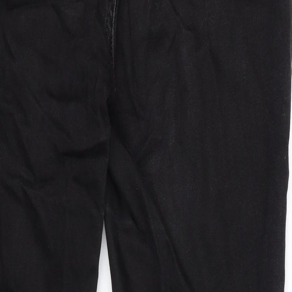 New Look Womens Black Cotton Skinny Jeans Size 14 Regular Zip