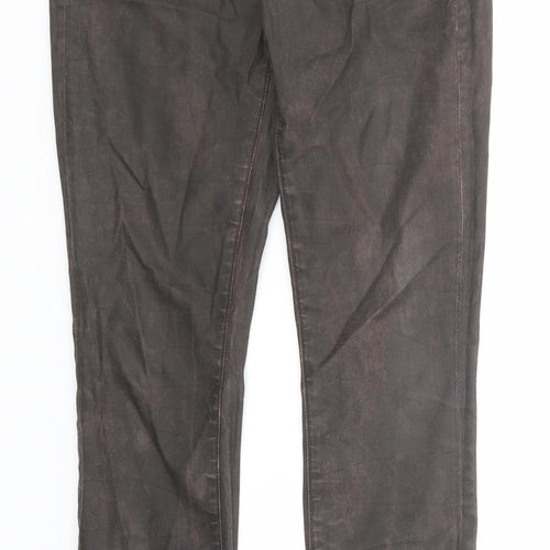 Rich & Skinny Womens Brown Cotton Skinny Jeans Size 25 in Regular Zip