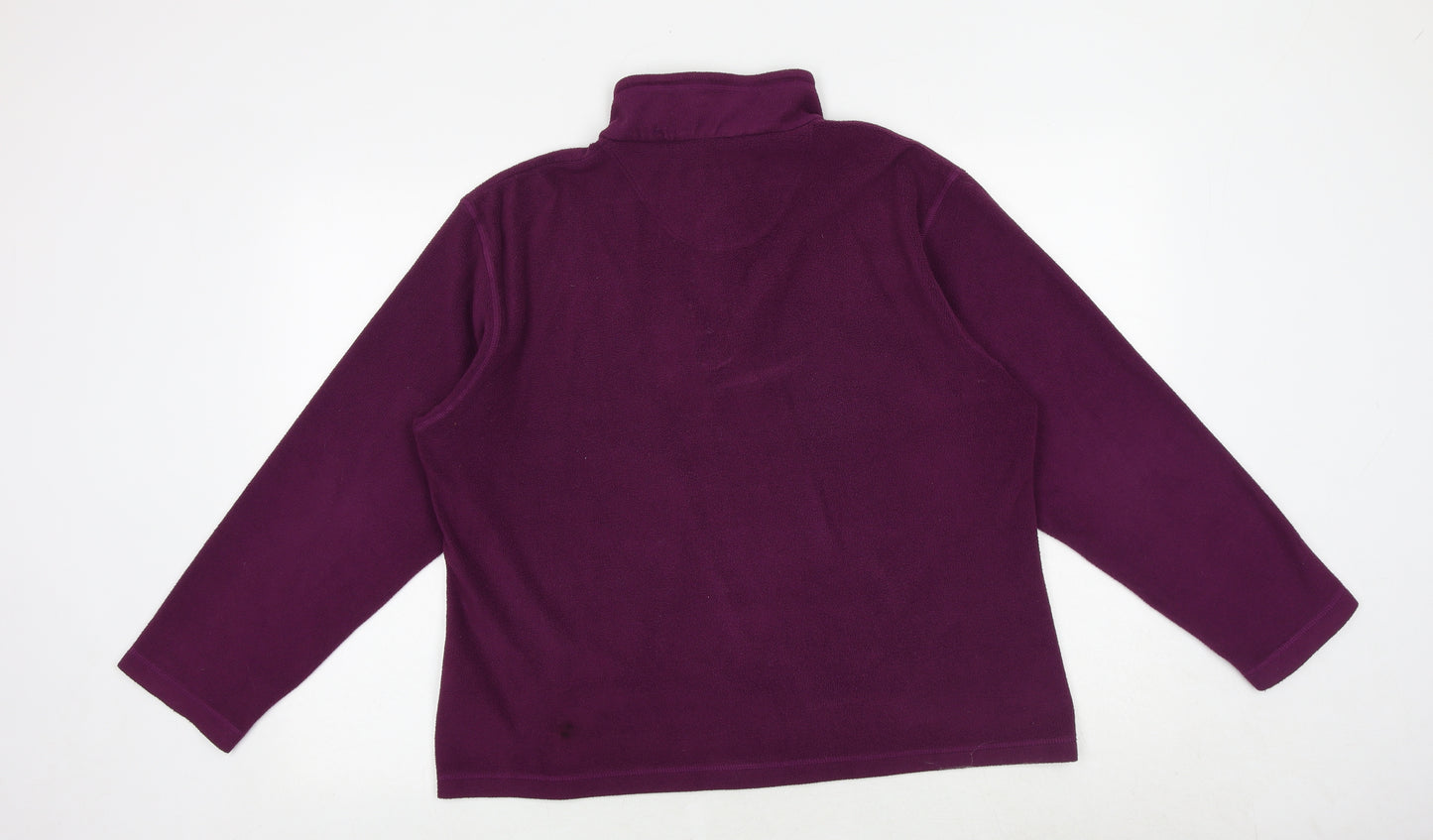 Regatta Womens Purple Polyester Pullover Sweatshirt Size 16 Zip