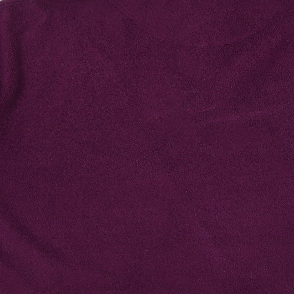 Regatta Womens Purple Polyester Pullover Sweatshirt Size 16 Zip