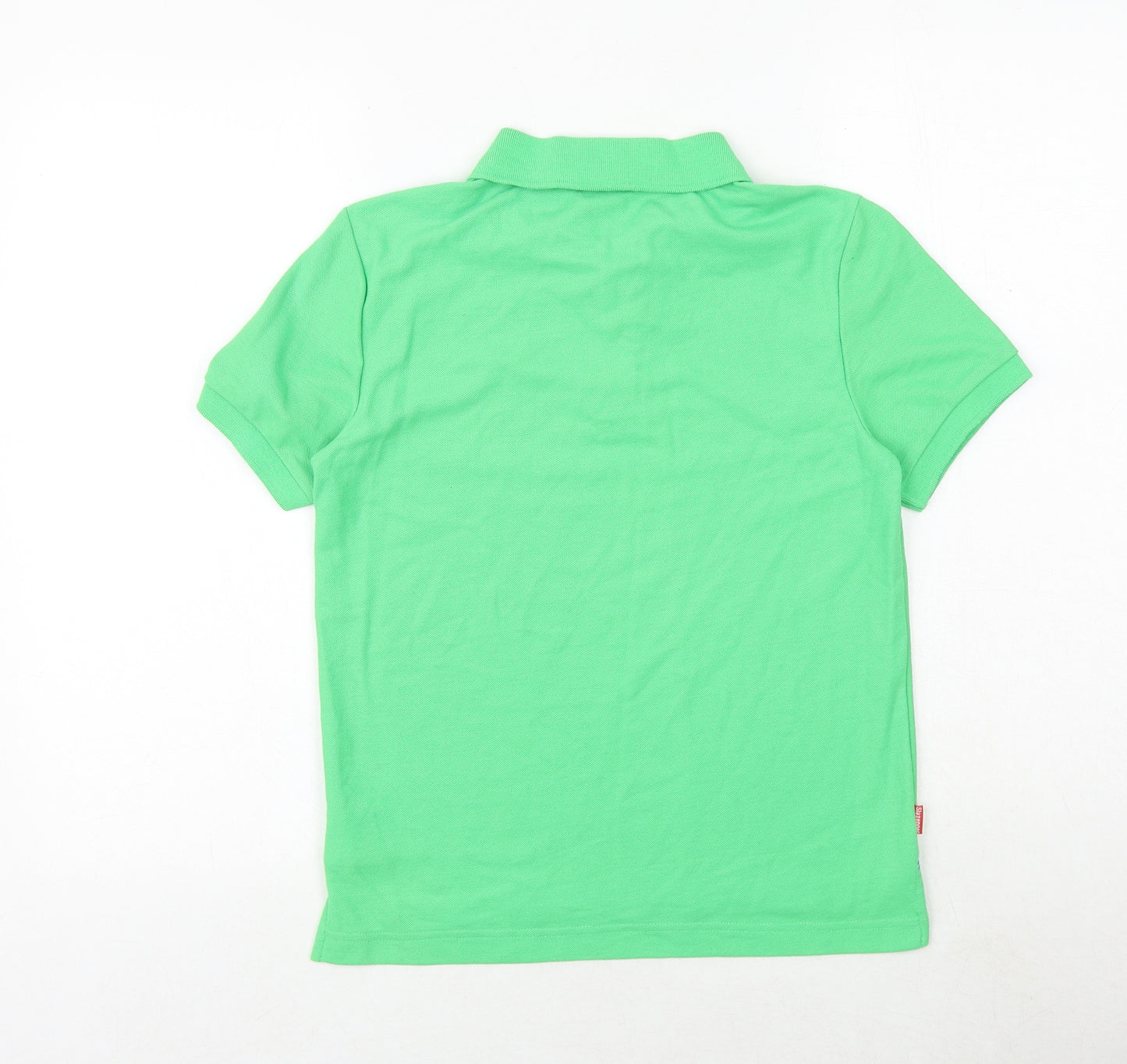 Slazenger Boys Green Polyester Pullover Polo Size 11-12 Years Collared Button