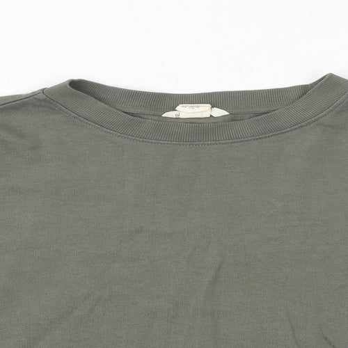 H&M Girls Green 100% Cotton Pullover Sweatshirt Size 11-12 Years Pullover