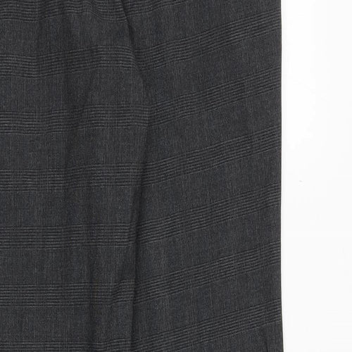 Marks and Spencer Mens Grey Polyester Dress Pants Trousers Size 30 in L31 in Regular Zip
