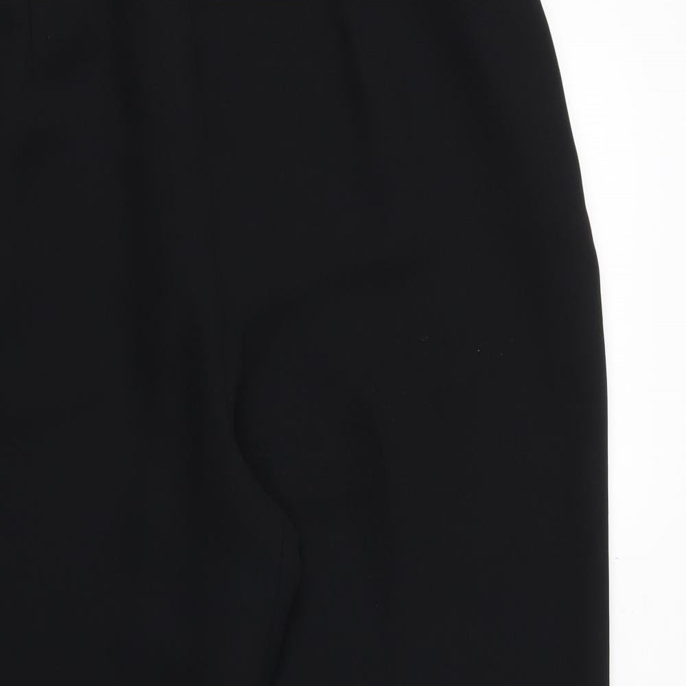 Eastex Womens Black Polyester Trousers Size 18 Regular Zip