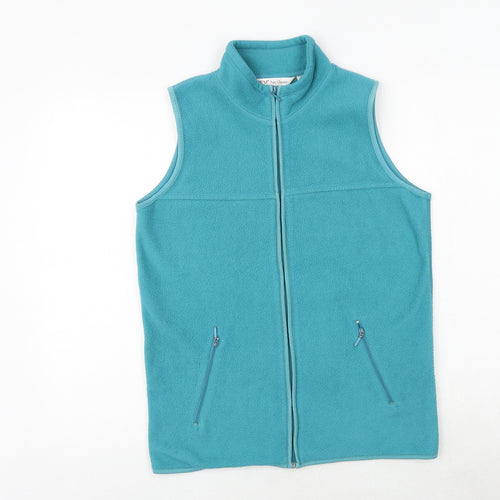 EWM Womens Blue Gilet Jacket Size S Zip
