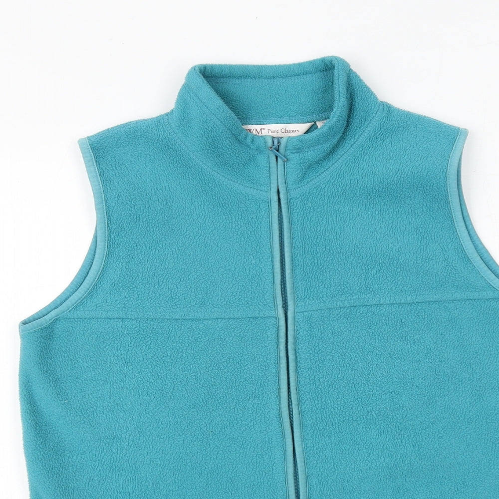 EWM Womens Blue Gilet Jacket Size S Zip