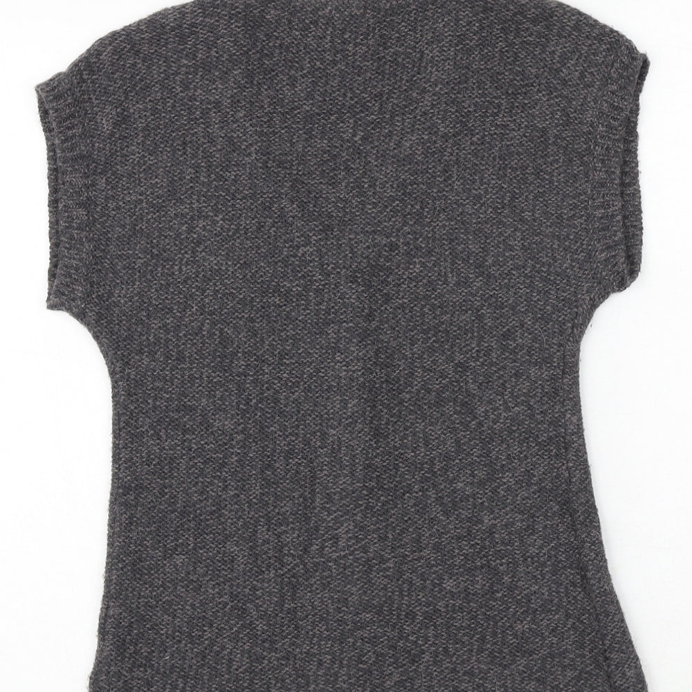 Somewhere Womens Brown V-Neck Polyamide Cardigan Jumper Size 6 - Size 6-8