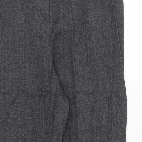 Henry Cotton's Womens Grey Wool Trousers Size 30 in Regular Zip