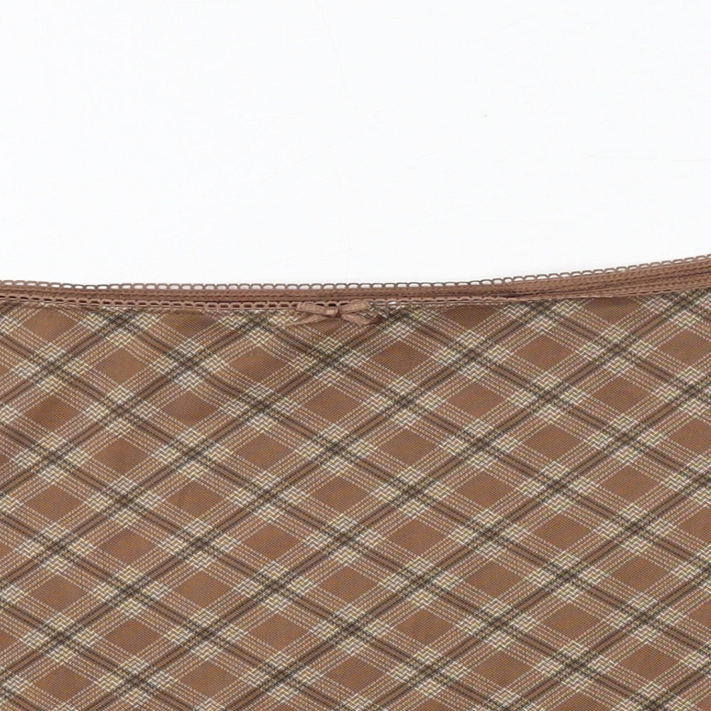 H&M Womens Brown Plaid Polyester Mini Skirt Size M