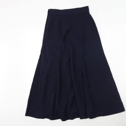 Hobbs Womens Blue Polyester Swing Skirt Size 8 Button