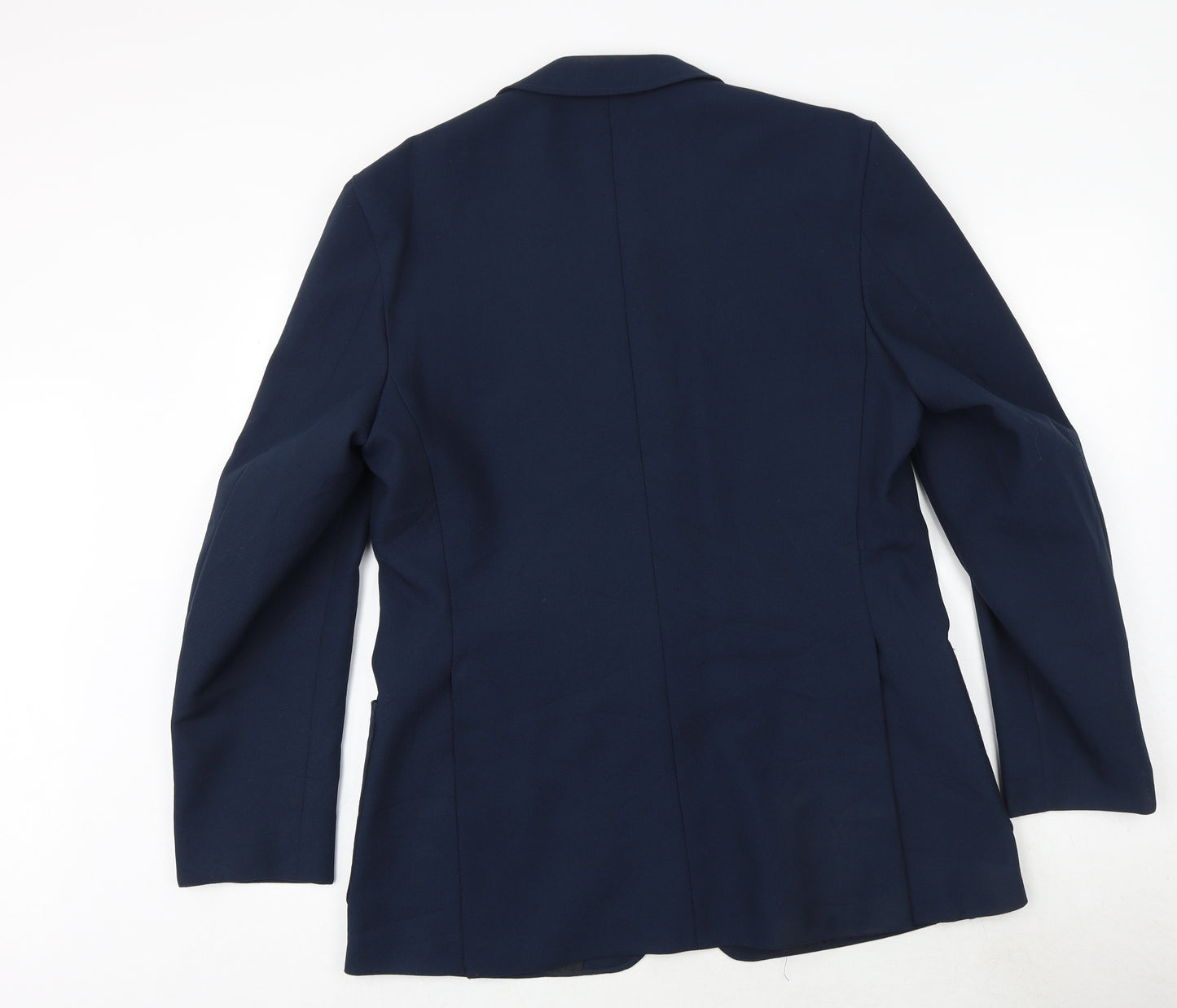 Foster Mens Blue Polyester Jacket Blazer Size 40 Regular