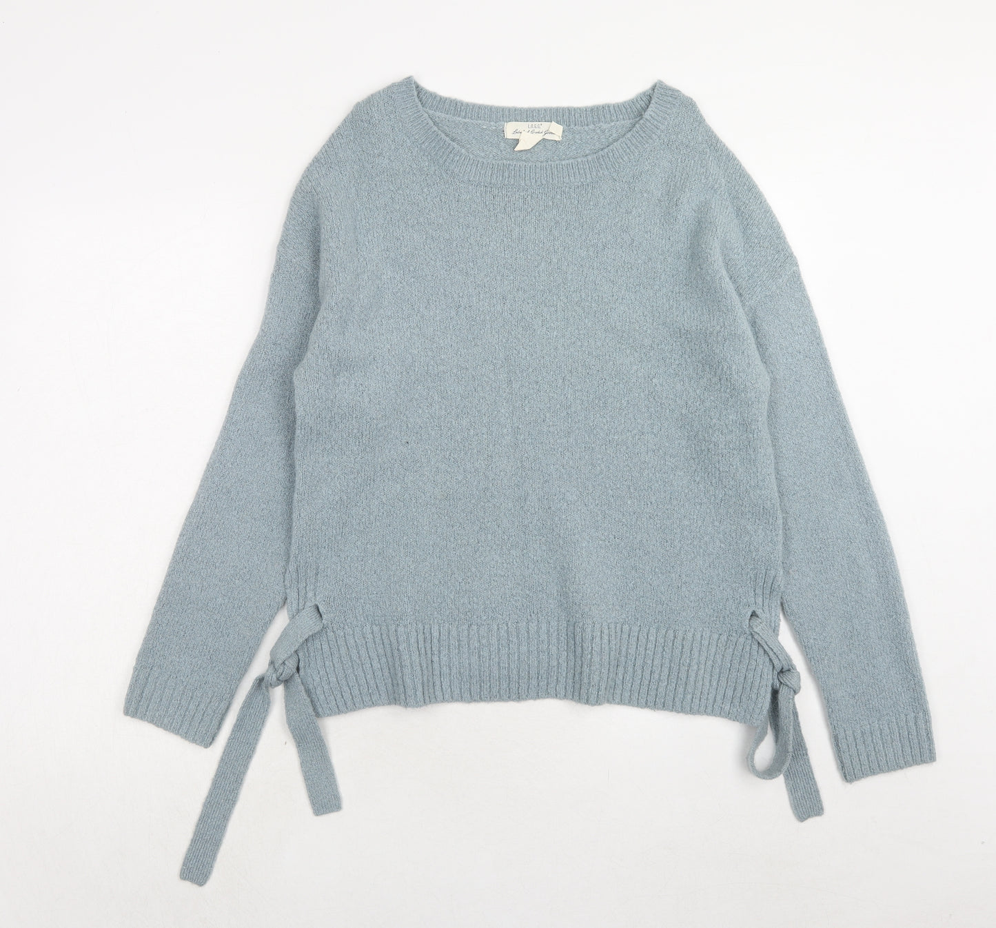 H&M Womens Blue Round Neck Acrylic Pullover Jumper Size S