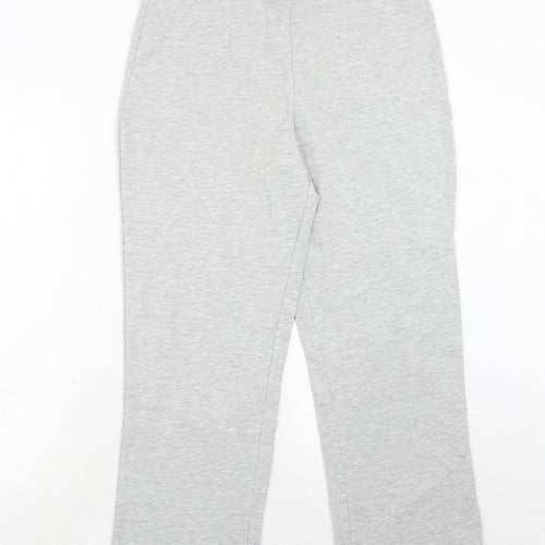 Damart Womens Grey Cotton Jogger Trousers Size 14 L27 in Regular - Size 14-16