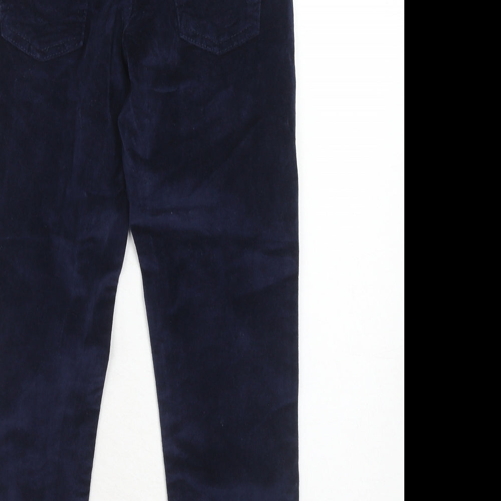 Jasper Conran Boys Blue Cotton Jogger Trousers Size 8 Years Regular Zip