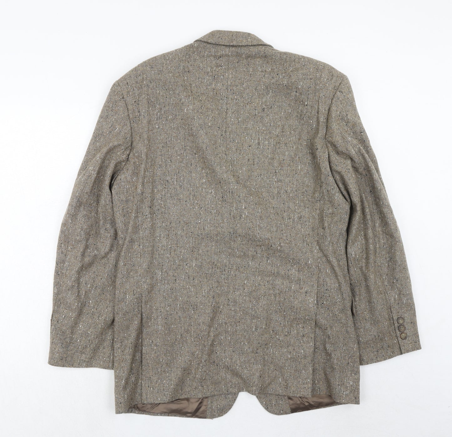 Marks and Spencer Mens Brown Wool Jacket Blazer Size 40 Regular