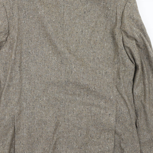 Marks and Spencer Mens Brown Wool Jacket Blazer Size 40 Regular