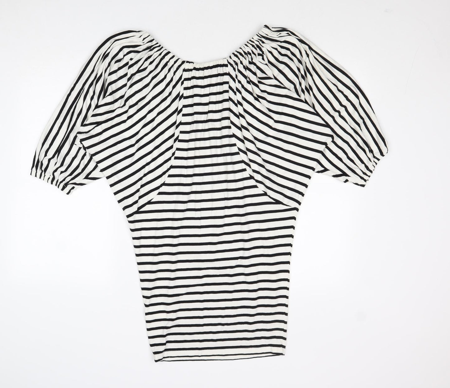 Boii Womens Multicoloured Striped Viscose A-Line Size S Round Neck Pullover