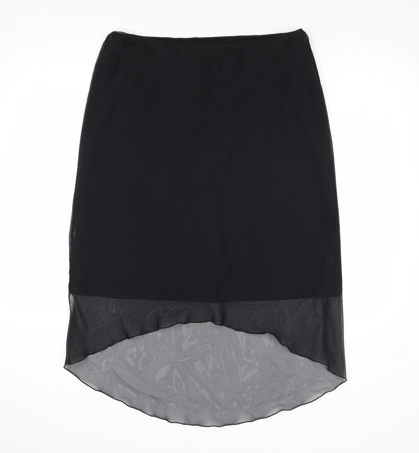 Etam Womens Black Polyester A-Line Skirt Size 16
