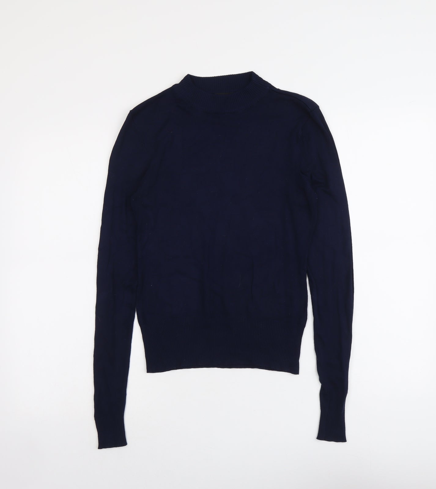 New Look Womens Blue Round Neck Acrylic Pullover Jumper Size 8