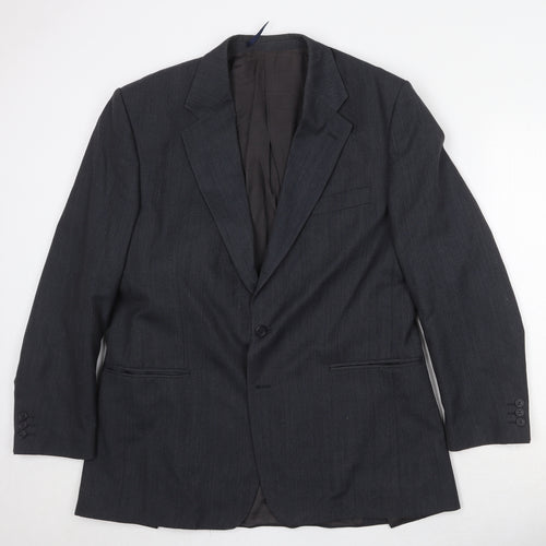 Scott International Mens Grey Polyester Jacket Suit Jacket Size 44 Regular