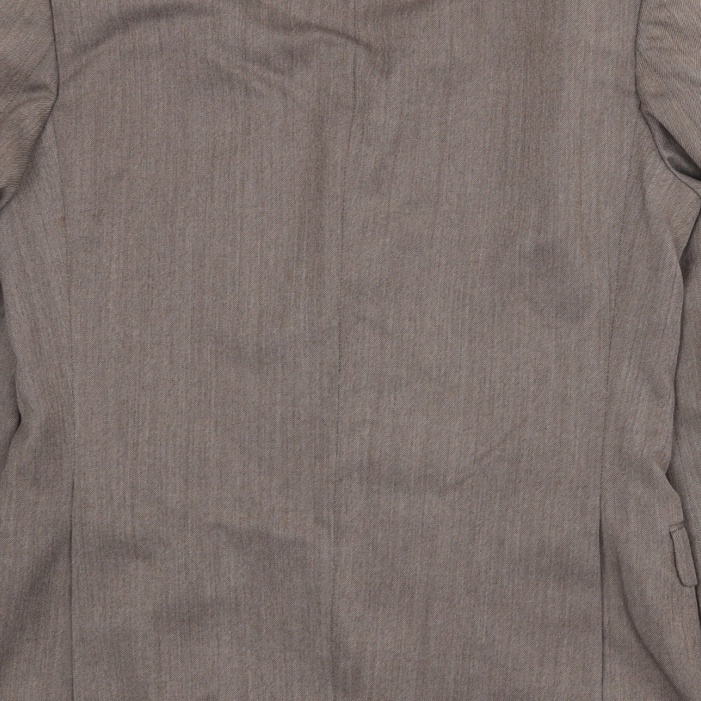 Marks and Spencer Mens Beige Polyester Jacket Suit Jacket Size 38 Regular