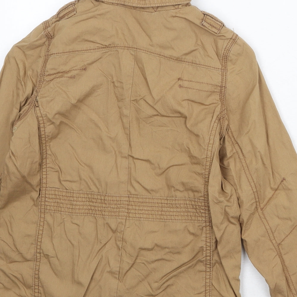 NEXT Girls Brown Jacket Size 8 Years Zip
