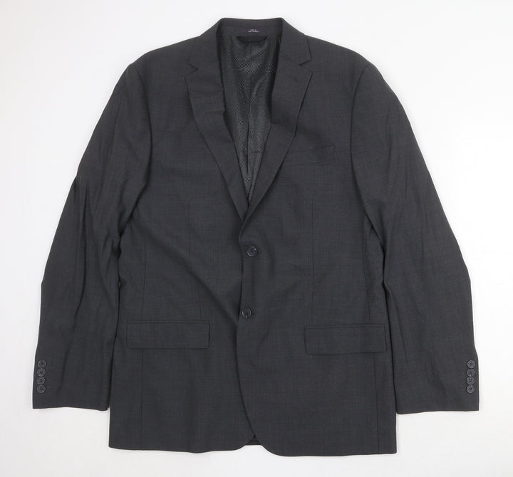 Marks and Spencer Mens Grey Wool Jacket Suit Jacket Size 42 Regular
