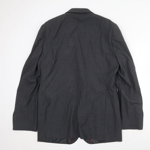 Marks and Spencer Mens Grey Wool Jacket Suit Jacket Size 42 Regular