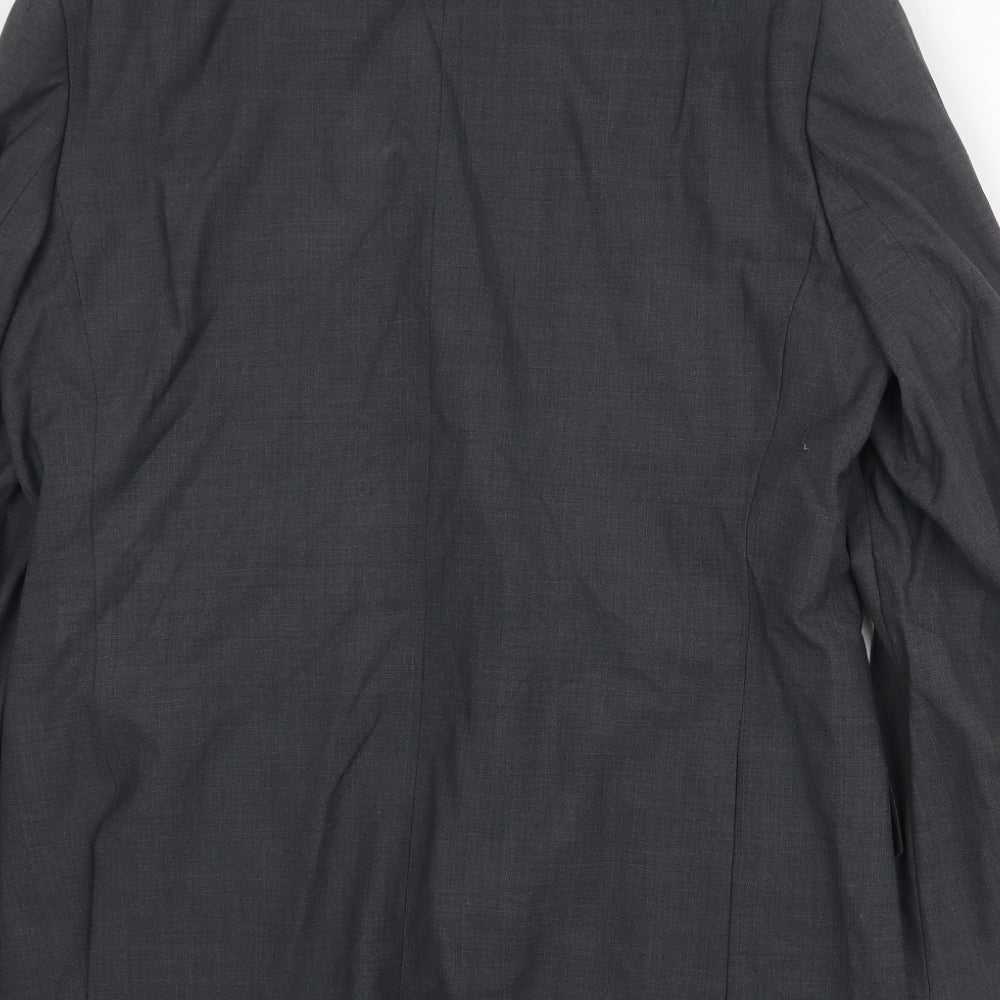 Marks and Spencer Mens Grey Wool Jacket Suit Jacket Size 42 Regular