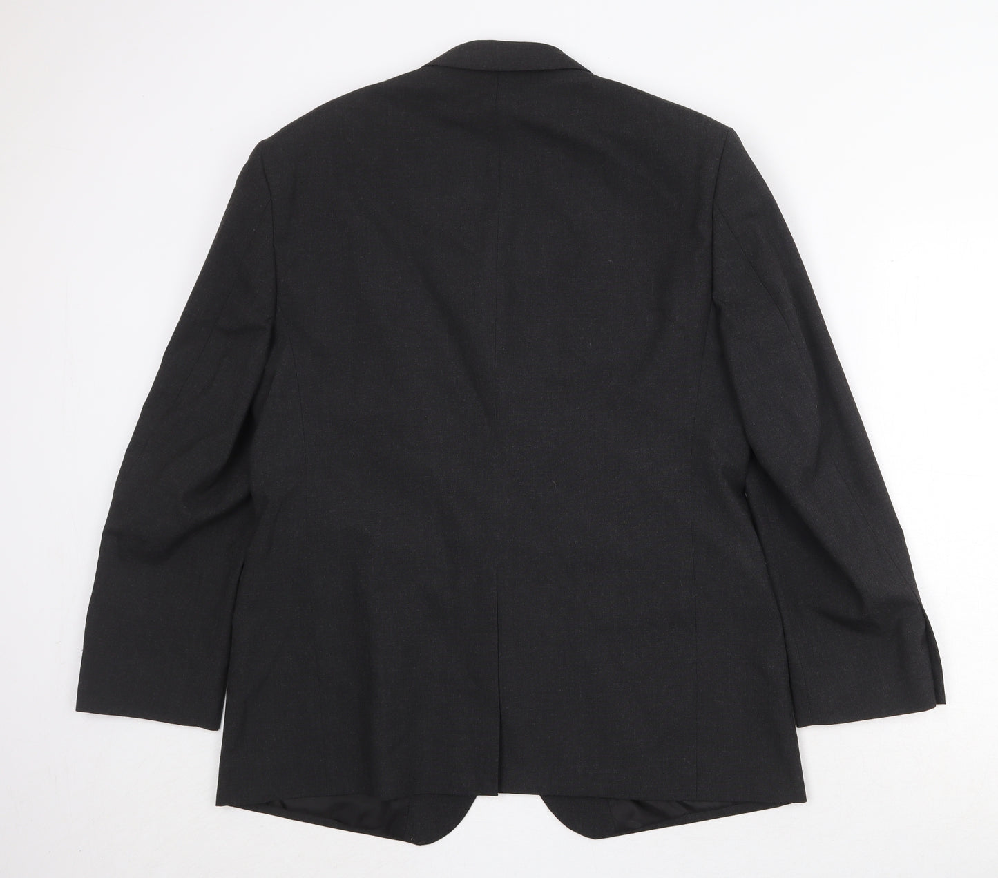 Marks and Spencer Mens Black Polyester Jacket Suit Jacket Size 42 Regular