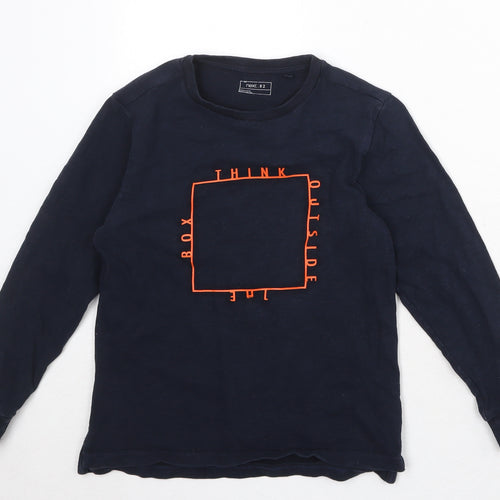 NEXT Boys Blue 100% Cotton Pullover Sweatshirt Size 9 Years Pullover - Think Outside The Box