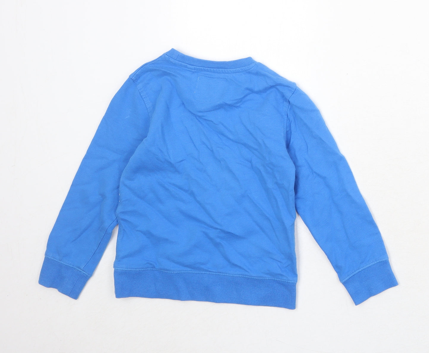 NEXT Boys Blue 100% Cotton Pullover Sweatshirt Size 5 Years Pullover - Brooklyn New York