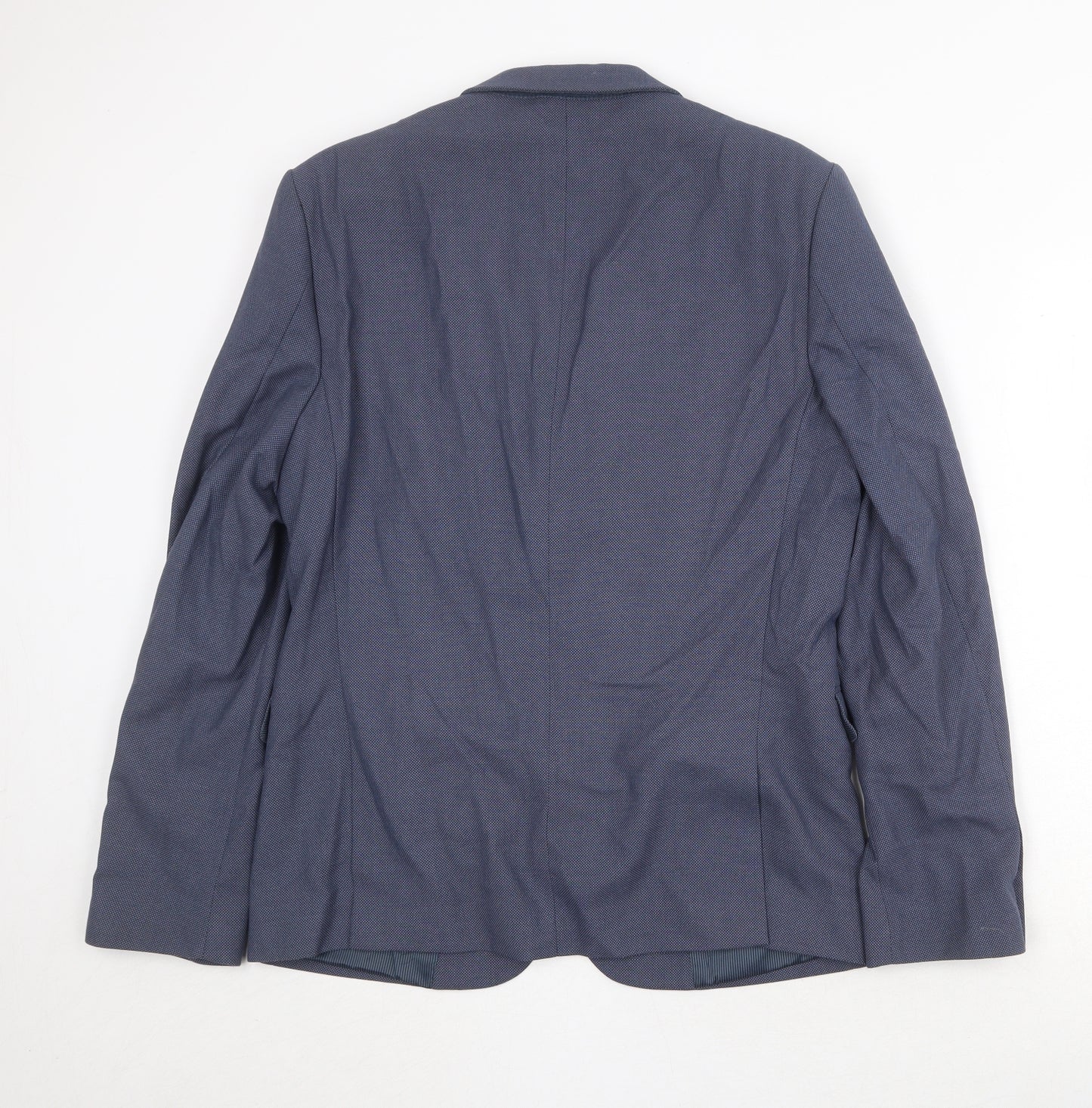 NEXT Mens Blue Polyester Jacket Suit Jacket Size 42 Regular