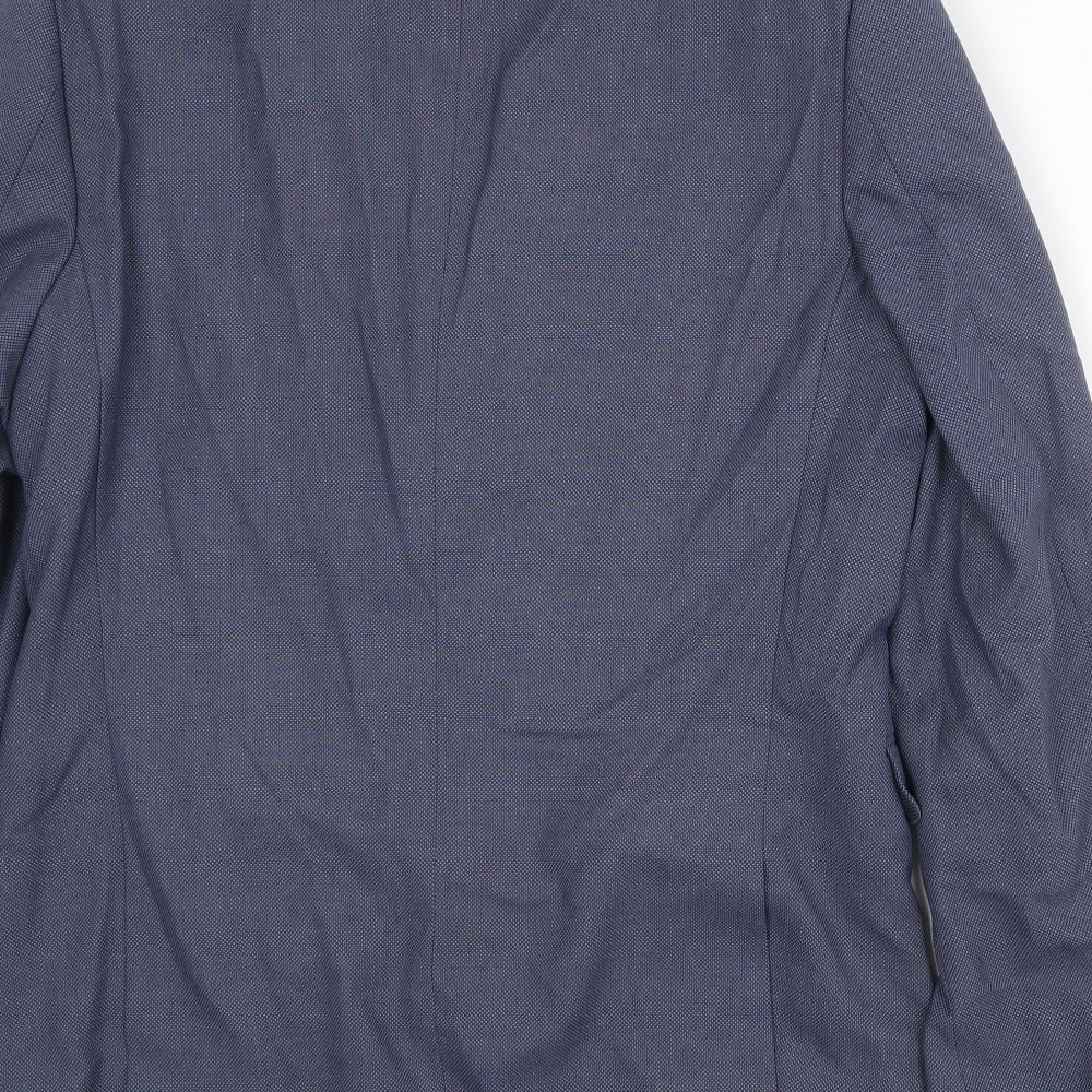 NEXT Mens Blue Polyester Jacket Suit Jacket Size 42 Regular
