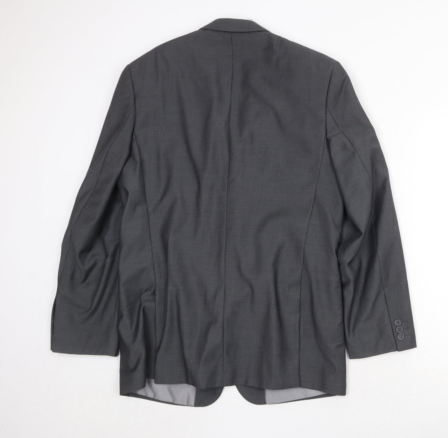 Jack Reid Mens Grey Polyester Jacket Suit Jacket Size 40 Regular