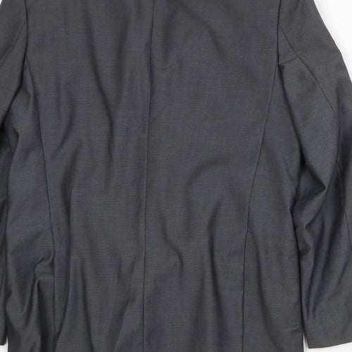 Jack Reid Mens Grey Polyester Jacket Suit Jacket Size 40 Regular