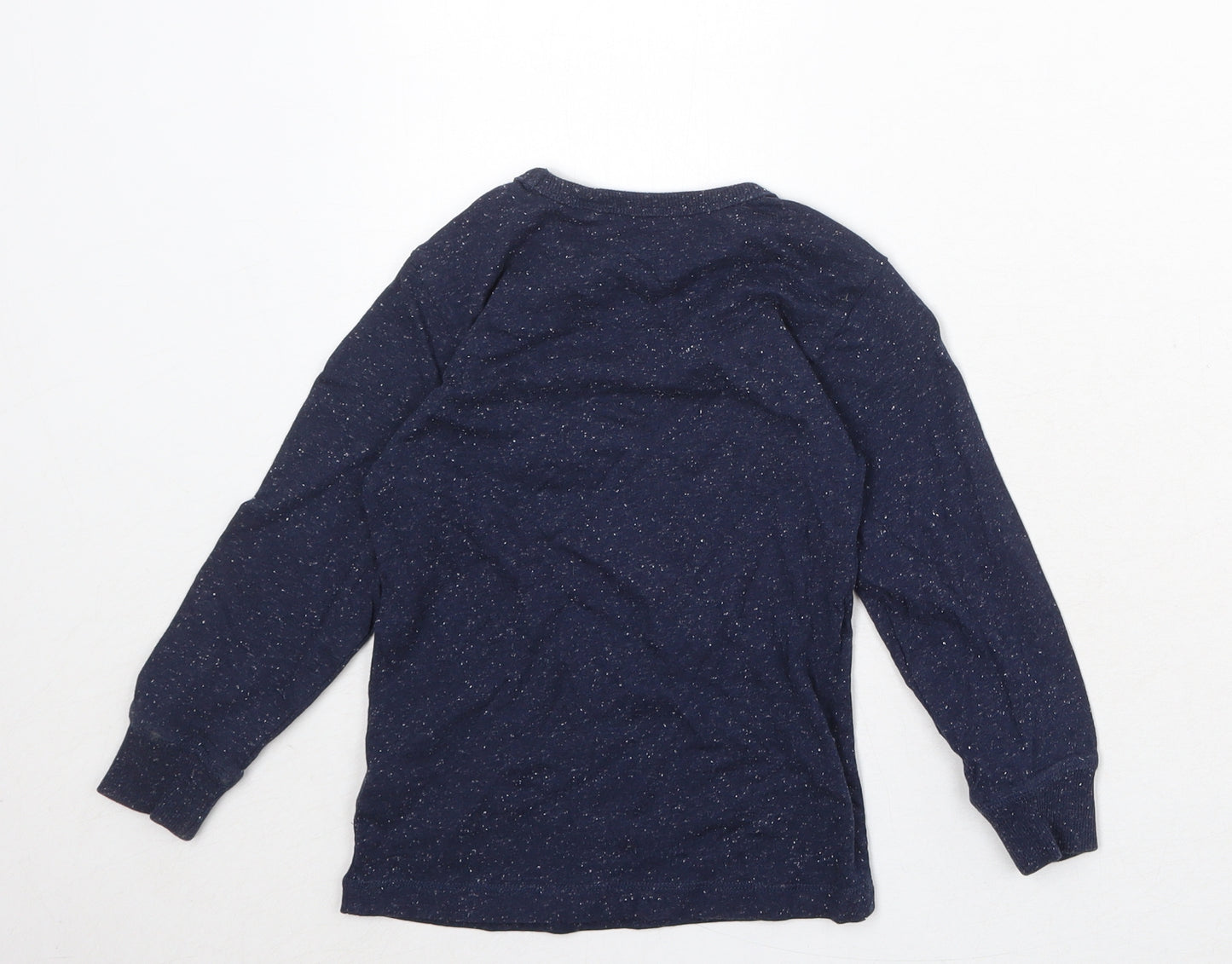 NEXT Boys Blue Cotton Basic T-Shirt Size 4 Years Round Neck Pullover