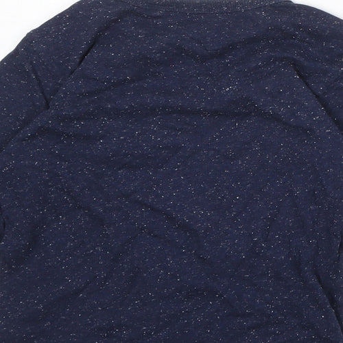NEXT Boys Blue Cotton Basic T-Shirt Size 4 Years Round Neck Pullover