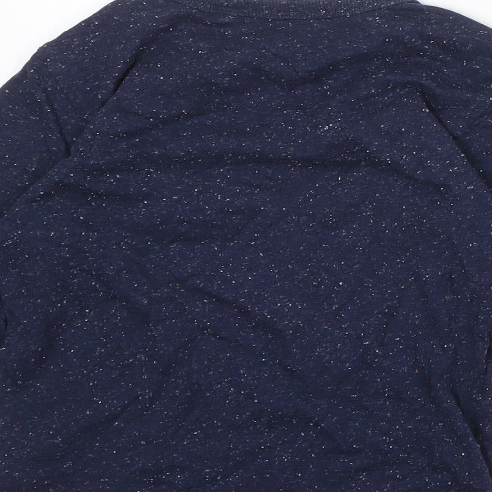 NEXT Boys Blue Cotton Basic T-Shirt Size 4 Years Round Neck Pullover