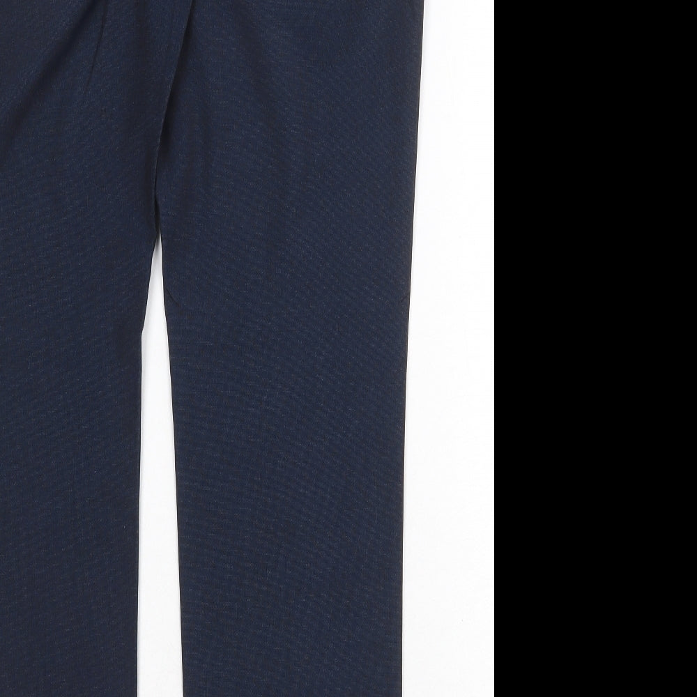 Very Mens Blue Polyester Chino Trousers Size 34 in Regular Zip